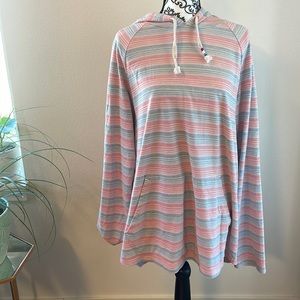 Red, White, and Blue Sol Angeles Tunic Hoodie